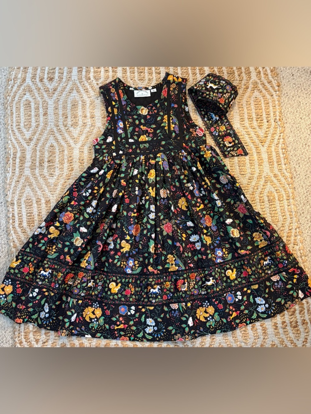 90’s Vera Bradley “Tavern on the Green” Vintage Inspired Floral Garden Motif - M - Picture 4 of 11